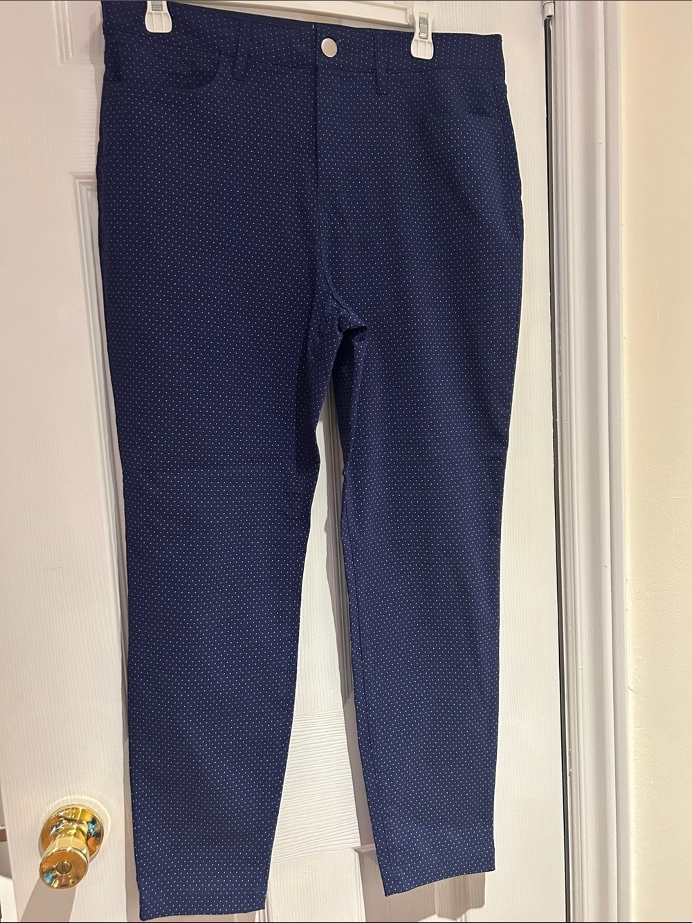 Ricki's Navy Microdot Cropped Pants